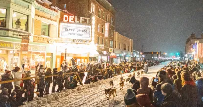 UP200 Race through Downtown Marquette